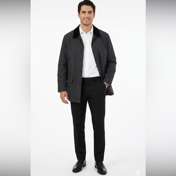 Vintage Brooks Brother 346 Men's Chore Jacket Corduroy Collar Plaid Lining XL - Picture 10 of 10